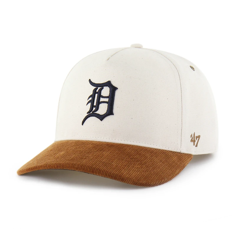 Men's '47 Natural/Brown Detroit Tigers Undyed Relaxed Hitch Adjustable Hat