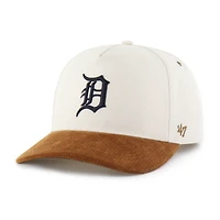 Men's '47 Natural/Brown Detroit Tigers Undyed Relaxed Hitch Adjustable Hat