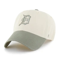 Men's '47  Natural/Olive Detroit Tigers Two-Tone Fashion Clean Up Adjustable Hat