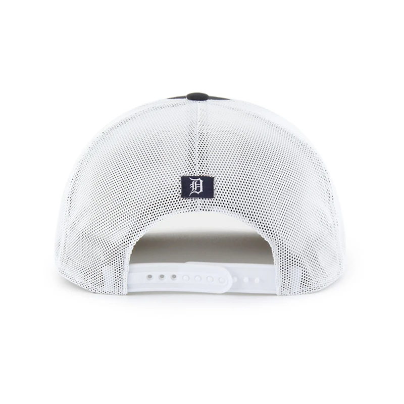 Casquette de camionneur ajustable à rayures bleu marine/blanc '47 Detroit Tigers pour homme