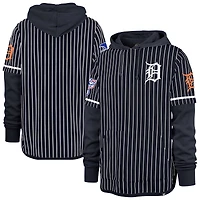 Sweat à capuche rayures doubles bleu marine Detroit Tigers '47 pour homme