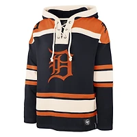 Men's '47 Navy Detroit Tigers Superior Lacer Pullover Hoodie