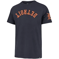 Men's '47  Navy Detroit Tigers Upside Down Two-Peat Franklin T-Shirt