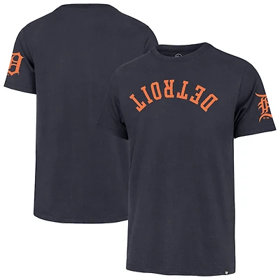 Men's '47  Navy Detroit Tigers Upside Down Two-Peat Franklin T-Shirt