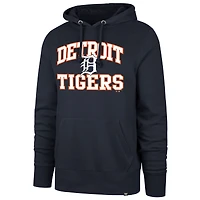 Men's '47  Navy Detroit Tigers Velocity Headline Pullover Hoodie