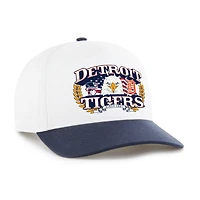 Casquette ajustable pour homme « 47 » blanche et marine Detroit Tigers Americana Eagle Hitch
