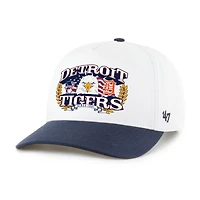 Casquette ajustable pour homme « 47 » blanche et marine Detroit Tigers Americana Eagle Hitch