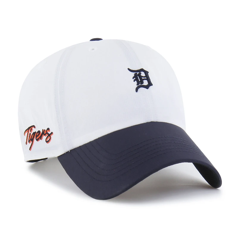 Casquette ajustable Detroit Tigers Vista Mini Clean Up brrr° blanche et marine pour homme, modèle 47