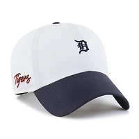 Casquette ajustable Detroit Tigers Vista Mini Clean Up brrr° blanche et marine pour homme, modèle 47