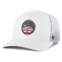 Casquette de camionneur ajustable blanche « 47 » pour homme, hommage aux Detroit Tigers