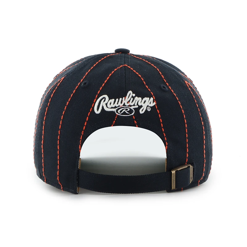 Men's '47 x Rawlings Navy Detroit Tigers Pinstripe Hitch Adjustable Hat