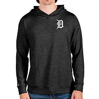Sweat à capuche Absolute Detroit Tigers noir chiné Antigua pour homme