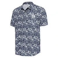 Men's Antigua Navy Detroit Tigers Resort Button-Up Shirt