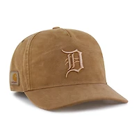 Men's Carhartt x '47 Brown Detroit Tigers Dyed Hitch Adjustable Hat