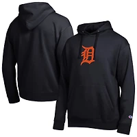 Sweat à capuche Champion noir pour homme avec logo brodé des Detroit Tigers All Star