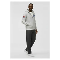 Men's Champion  Gray Detroit Tigers Reverse Weave Chenille Full-Zip Hoodie