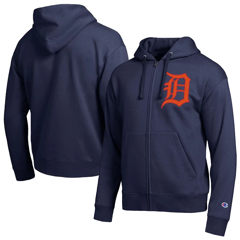 Men's Champion Navy Detroit Tigers All-Star Full-Zip Hoodie
