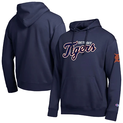 Men's Champion Navy Detroit Tigers All Star Wordmark Hoodie
