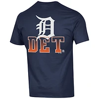 T-shirt bleu marine Champion pour homme des Detroit Tigers