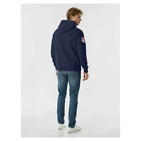 Men's Champion  Navy Detroit Tigers Reverse Weave Chenille Hoodie