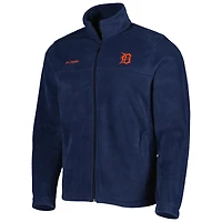 Veste zippée intégrale Columbia Navy Detroit Tigers Steens Mountain pour homme
