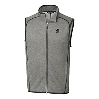 Gilet zippé pour homme, coupe-vent et buck, gris, Detroit Tigers, taille grande