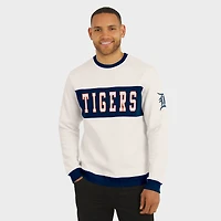 Sweat-shirt ras du cou colorblock crème des Detroit Tigers pour homme de la collection Darius Rucker par Fanatics