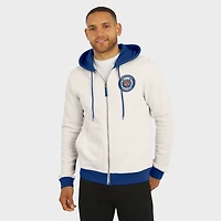 Sweat à capuche zippé en polaire crème pour homme Darius Rucker Collection by Fanatics des Detroit Tigers