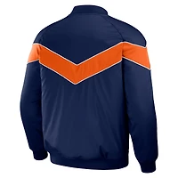 Veste raglan bleu marine à boutons-pression pour homme, collection Darius Rucker par Fanatics, Detroit Tigers.