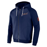 Collection Darius Rucker pour homme par Fanatics Navy Detroit Tigers Raglan Full-Zip Hoodie