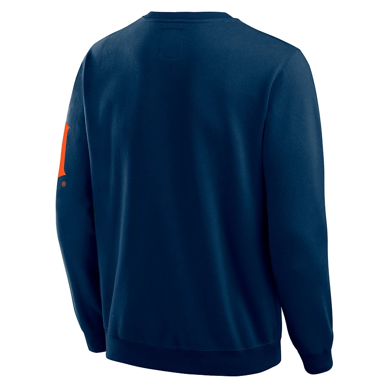 Sweat-shirt à col rond délavé bleu marine de la collection Darius Rucker pour homme par Fanatics