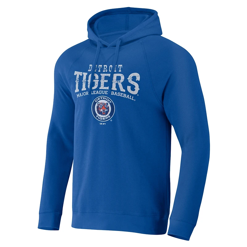 Collection Darius Rucker pour homme par Fanatics Royal Detroit Tigers Pull à capuche en tricot gaufré