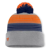 Men's Detroit Tigers Fanatics Gray Balk Cuffed Knit Hat with Pom
