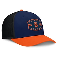 Men's Detroit Tigers Fanatics Navy/Orange Cutoff Adjustable Trucker Hat