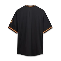 Men's Fanatics Black Detroit Tigers Big & Tall Pop Texture V-Neck T-Shirt