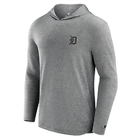 Men's Fanatics Black Detroit Tigers Front Office Tech Lightweight Hoodie T-Shirt