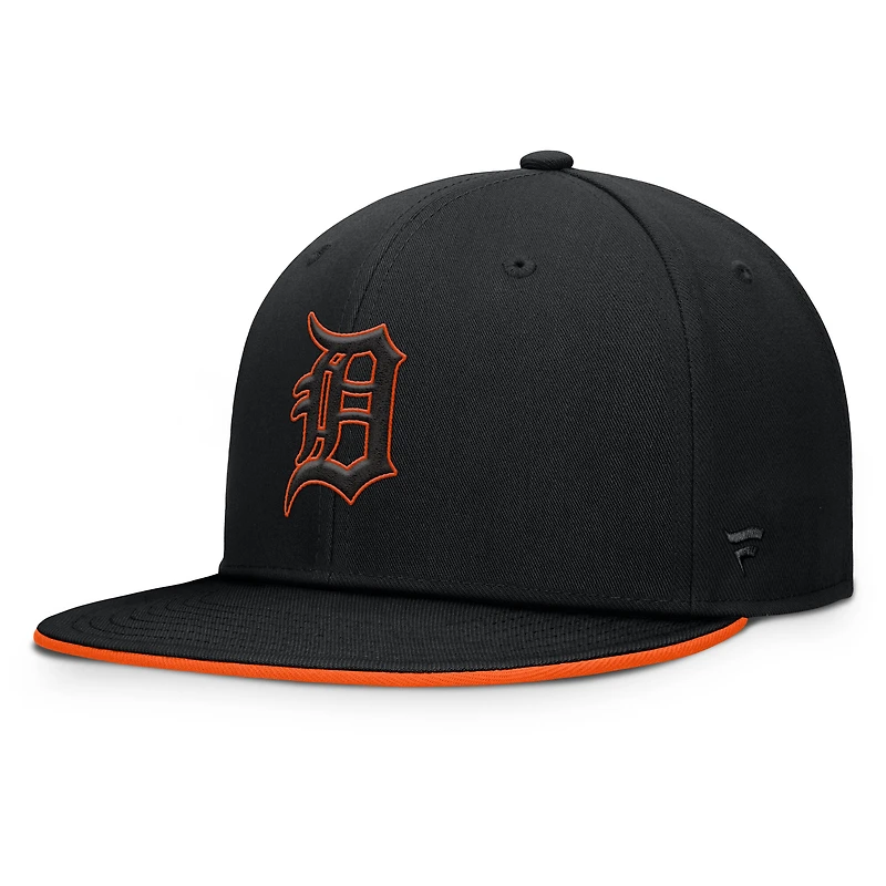 Casquette snapback Fanatics Black Detroit Tigers Glint pour homme