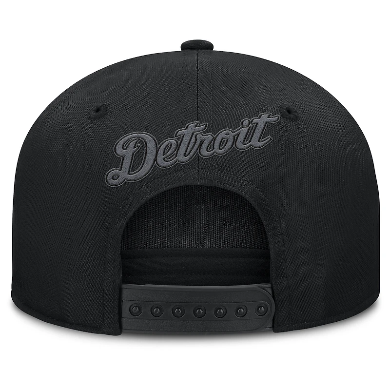 Casquette snapback noire Fanatics Platoon des Detroit Tigers pour homme