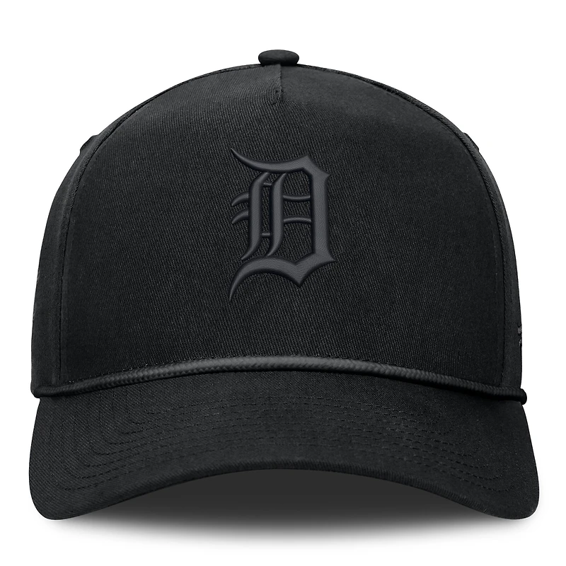 Casquette ajustable Fanatics Black Detroit Tigers Undertone A-Frame pour homme