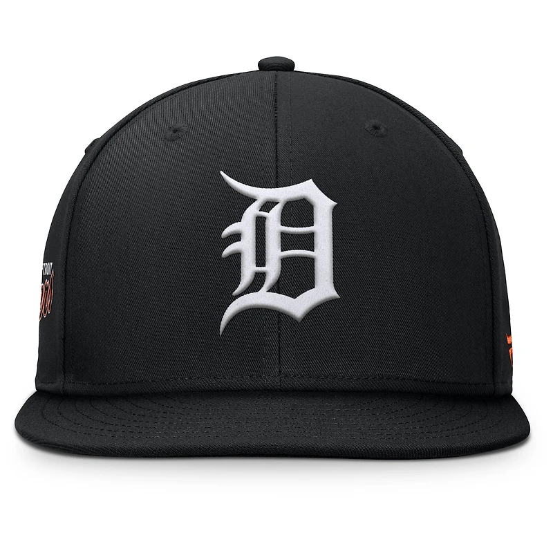 Men's Fanatics Black Detroit Tigers Walk-Off Bullpen Snapback Hat