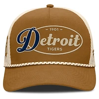 Casquette ajustable en forme de A pour homme Fanatics Brown des Detroit Tigers