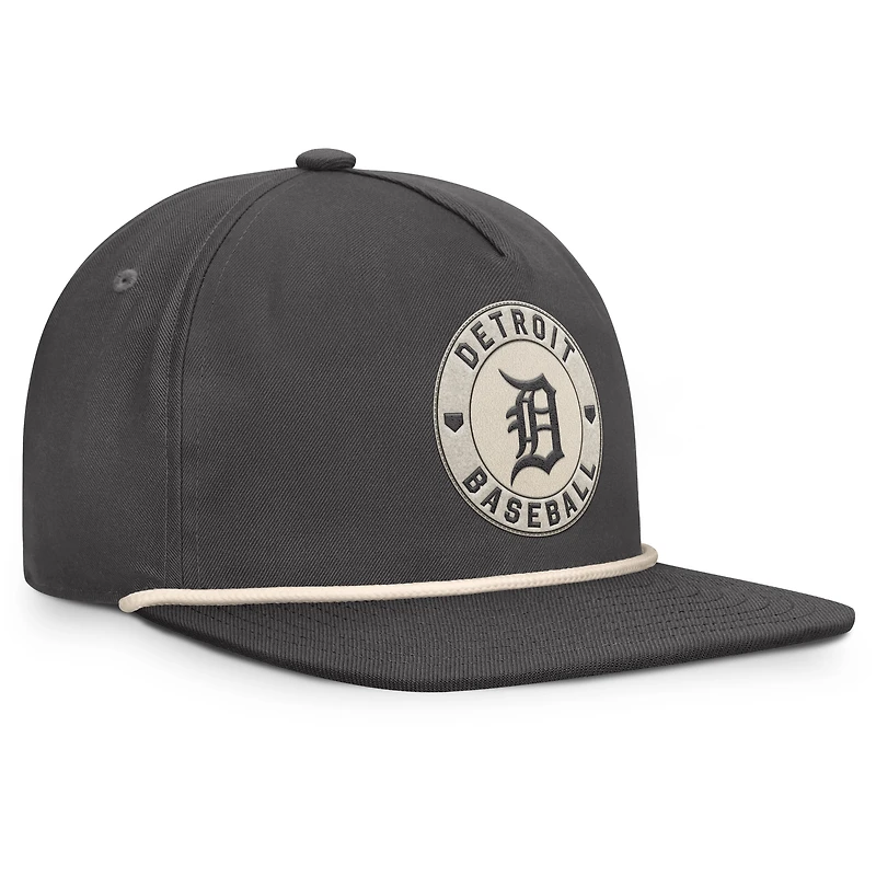 Casquette ajustable pour homme Fanatics Detroit Tigers, charbon de bois