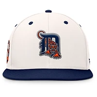 Men's Fanatics Cream/Navy Detroit Tigers Unit Fitted Hat
