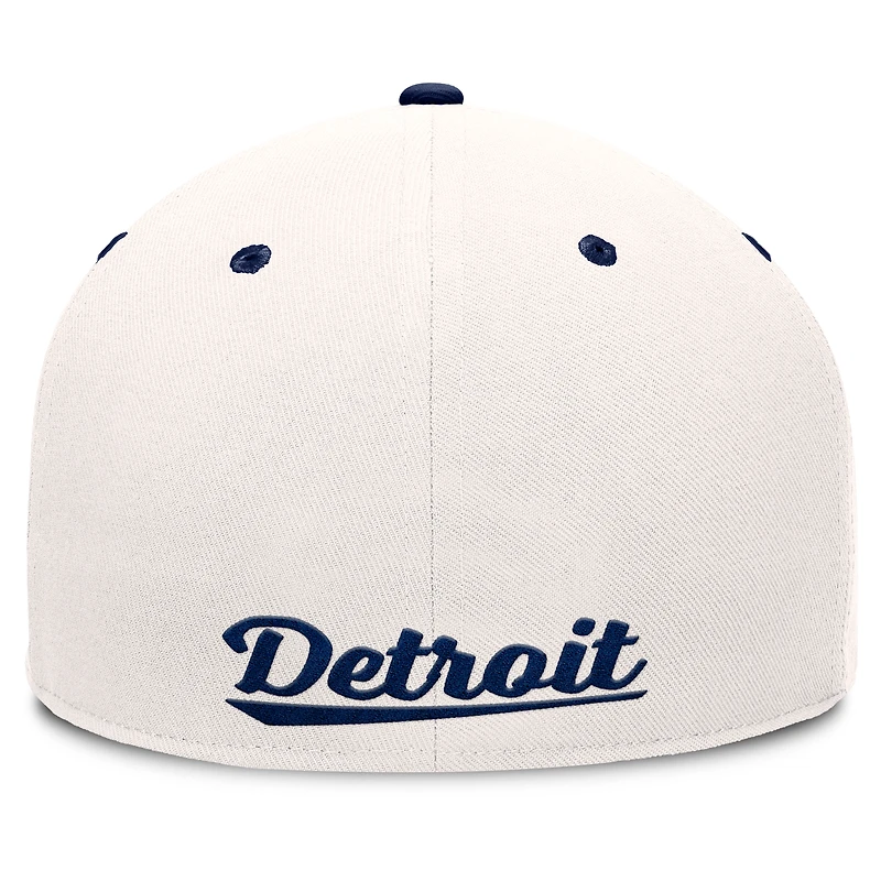 Men's Fanatics Cream/Navy Detroit Tigers Unit Fitted Hat