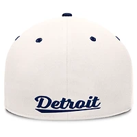 Men's Fanatics Cream/Navy Detroit Tigers Unit Fitted Hat