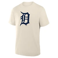 Men's Fanatics Cream Detroit Tigers Primary Logo Legacy T-Shirt