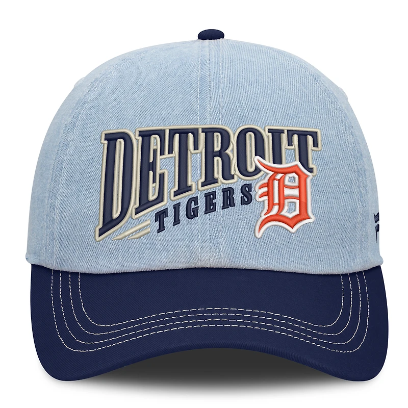 Casquette ajustable Fanatics Denim Detroit Tigers Retire pour homme