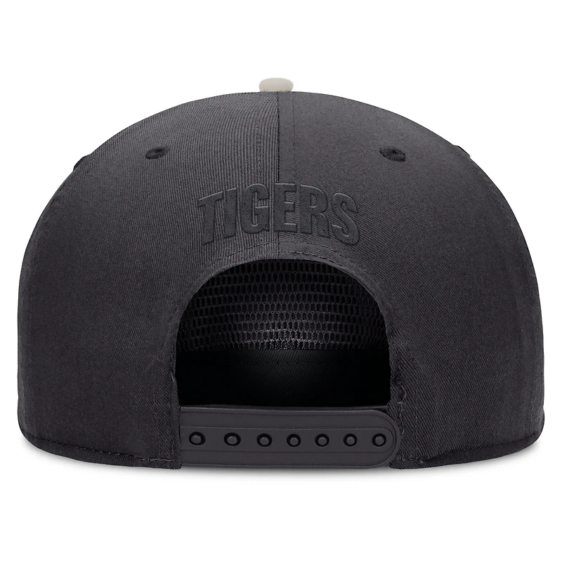 Men's Fanatics Graphite Detroit Tigers Gapper Snapback Hat