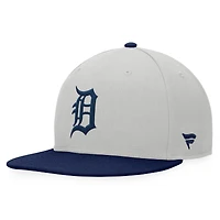 Men's Fanatics Gray/Navy Detroit Tigers Glory Days Two-Tone Snapback Hat