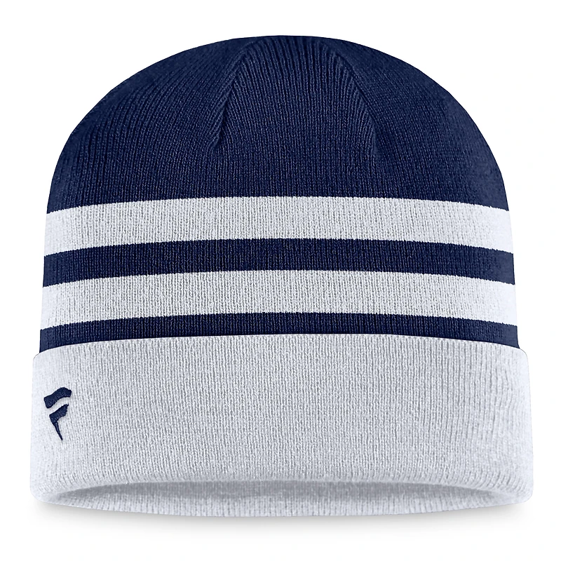 Bonnet en tricot à revers gris Detroit Tigers Fanatics pour hommes